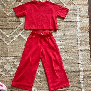 Zara Red Kids Set